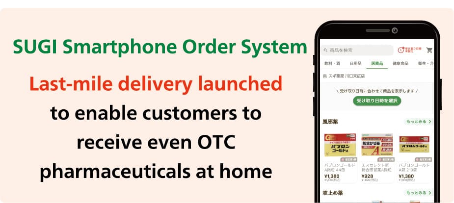 Offering same-day delivery of OTC pharmaceuticals